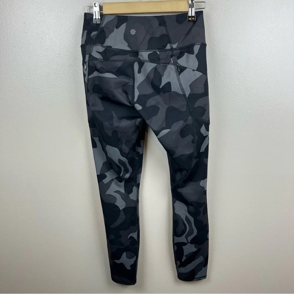 Athleta Camo Contender 7/8 Tight Leggings Size XS Workout Running Athletic Gray - Picture 3 of 11